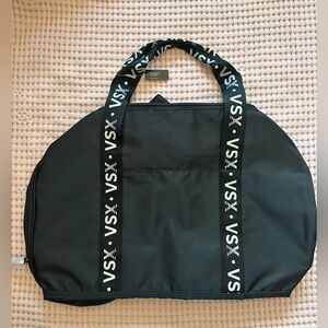 NWT VSX Victoria Secret Sport Black Duffle Gym Bag